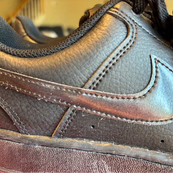 Nike COURT/VISION LOW Triple Black Women’s Sneakers in Size 9M BNIB - Picture 6 of 15